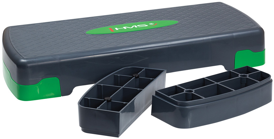 HMS AS003 Aerobic Fitness Stepbank (Groen, 2-traps, Verstelbaar)