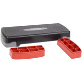 HMS AS003 Aerobic Fitness Stepbank (Rood, 2-traps, Verstelbaar)