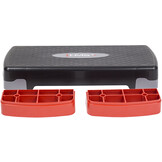 HMS AS003 Aerobic Fitness Stepbank (Rood, 2-traps, Verstelbaar)
