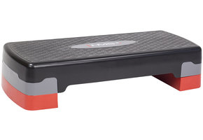 HMS AS003 Aerobic Fitness Stepbank (Rood, 2-traps, Verstelbaar)