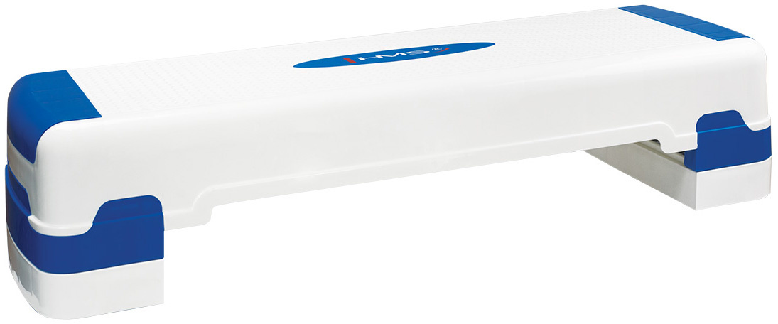 HMS AS005 Aerobic Fitness Stepbank (Wit, 3-traps, Verstelbaar)