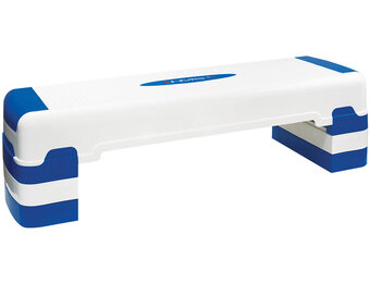 HMS AS005 Aerobic Fitness Stepbank (Wit, 3-traps, Verstelbaar)
