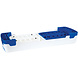 HMS HMS AS005 Aerobic Fitness Stepbank (Wit, 3-traps, Verstelbaar) HMS HMS AS005 Aerobic Fitness Stepbank (Wit, 3-traps, Verstelbaar)