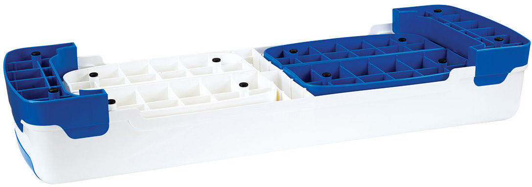 HMS AS005 Aerobic Fitness Stepbank (Wit, 3-traps, Verstelbaar)