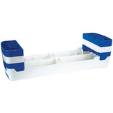 HMS AS005 Aerobic Fitness Stepbank (Wit, 3-traps, Verstelbaar)