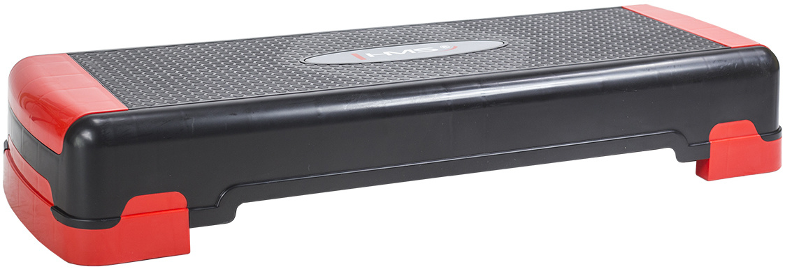 HMS AS005 Aerobic Fitness Stepbank (Rood, 3-traps, Verstelbaar)