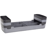 HMS AS005 Aerobic Fitness Stepbank (Zwart, 3-traps, Verstelbaar)