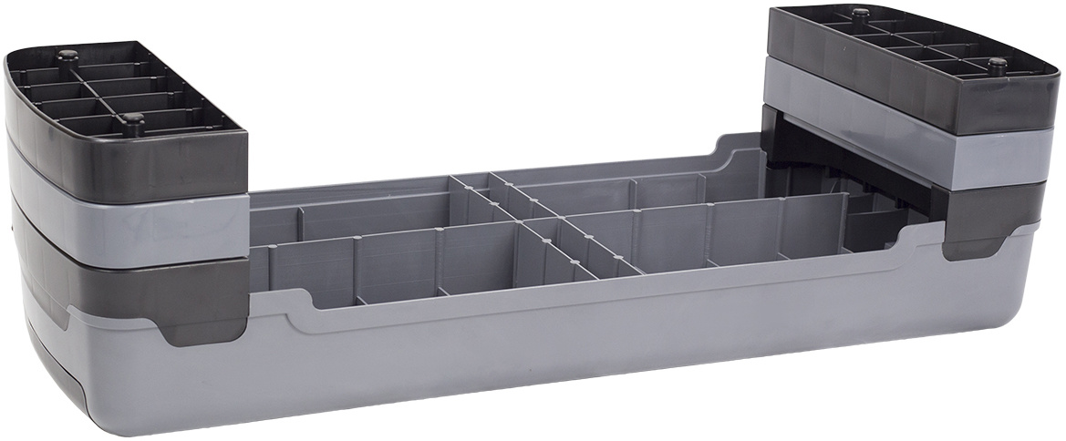 HMS AS005 Aerobic Fitness Stepbank (Zwart, 3-traps, Verstelbaar)