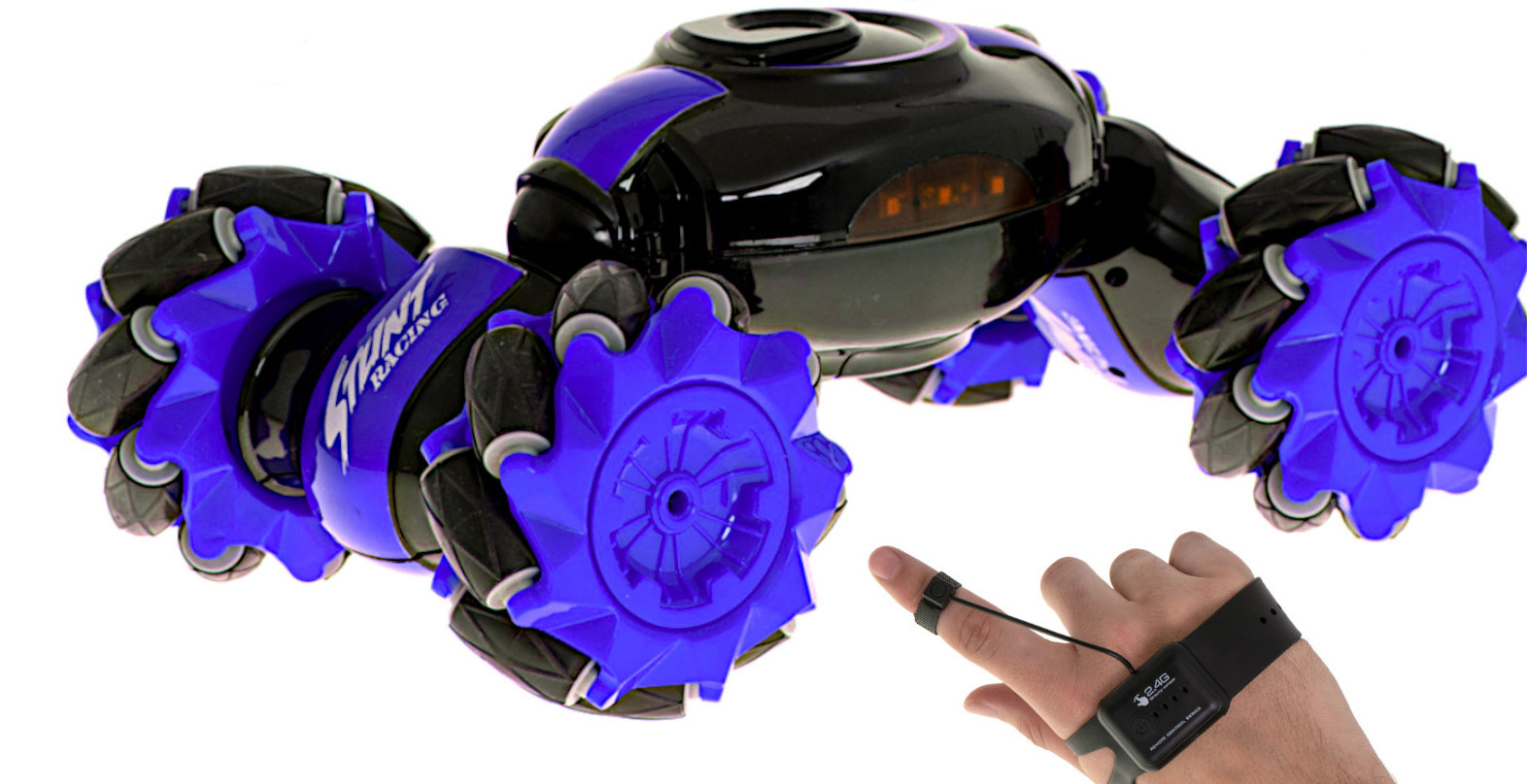 LH-C019S RC Stuntauto Speed Pioneer (Blauw, 360º, 2.4GHz)