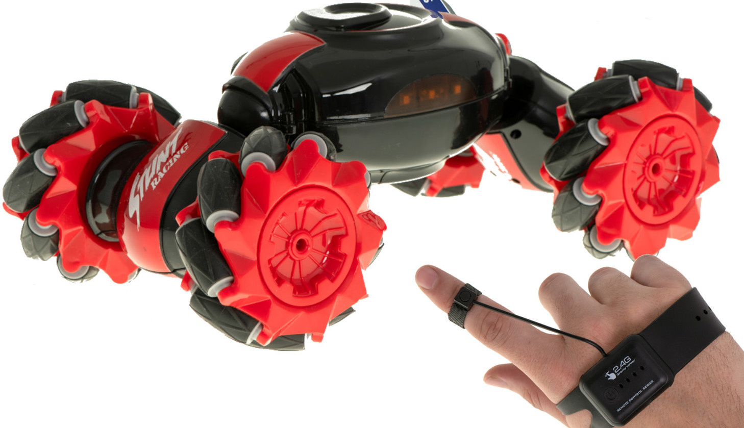 LH-C019S RC Stuntauto Speed Pioneer (Rood, 360º, 2.4GHz)