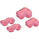 Rebel Rebel ZAB0123G Skate-Step Beschermsets voor Kinderen - Roze Rebel Rebel ZAB0123G Skate-Step Beschermsets voor Kinderen - Roze