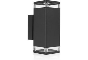 Smartwares OOL-50019 Wandlamp Buiten (Zwart, Tweezijdig)