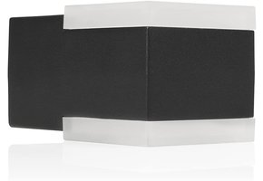 Smartwares OOL-50020 LED Wandlamp Buiten (Zwart, 12W, 3000K, Tweezijdig)