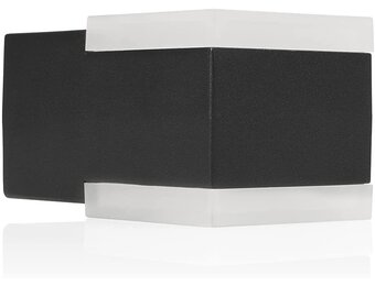 Smartwares OOL-50020 LED Wandlamp Buiten (Zwart, 12W, 3000K, Tweezijdig)