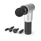 Nedis HCMSG100 Massage Gun (Klop en Compressiemassage, Oplaadbaar, 4 opzetstukken)