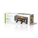 Nedis FCRA210FBK2 Gourmetstel voor 2 personen (Raclette, Grill, 400W)
