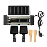 Nedis FCRA210FBK2 Gourmetstel voor 2 personen (Raclette, Grill, 400W)