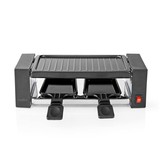 Nedis FCRA210FBK2 Gourmetstel voor 2 personen (Raclette, Grill, 400W)