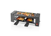 Nedis FCRA210FBK2 Gourmetstel voor 2 personen (Raclette, Grill, 400W)