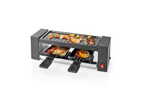 Nedis FCRA210FBK2 Gourmetstel voor 2 personen (Raclette, Grill, 400W)