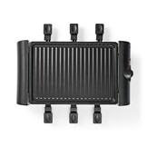 Nedis FCRA220FBK6 Gourmetstel voor 6 personen (Raclette, Grill, 1000W)