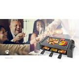 Nedis FCRA220FBK6 Gourmetstel voor 6 personen (Raclette, Grill, 1000W)