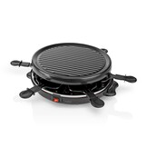 Nedis FCRA200FBK6 Gourmetstel voor 6 personen (Raclette, Grill, 800W)