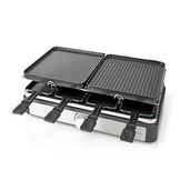 Nedis FCRA300FBK8 Gourmetstel voor 8 personen (Raclette, Steen, Grill, 1400W)