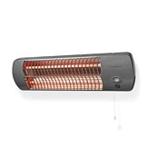 Nedis HTBA10GY Badkamer Verwarming (Kantelbaar, 1200W, 2 warmtestanden)
