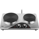Teesa TSA0203 Elektrische Kookplaat (2 pits, 2500W, RVS)