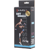 HMS CM06 Zachte Dumbbellset 2x 1 kg - Roze