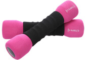HMS CM06 Zachte Dumbbellset 2x 1 kg - Roze