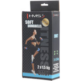HMS CM07 Zachte Dumbbellset 2x 1,5 kg - Groen