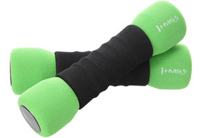 HMS CM07 Zachte Dumbbellset 2x 1,5 kg - Groen