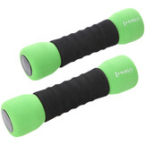 HMS CM07 Zachte Dumbbellset 2x 1,5 kg - Groen