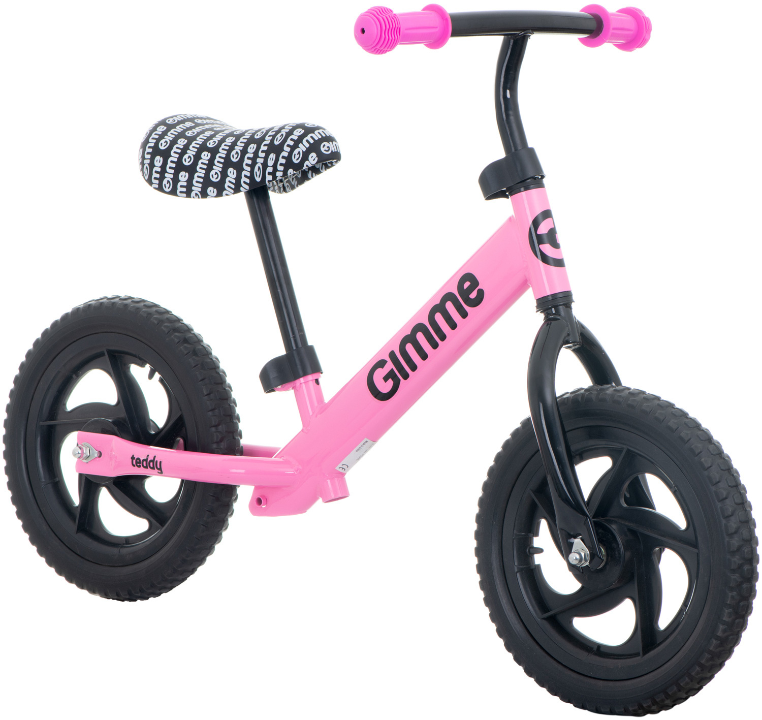 Gimme Teddy Loopfiets Roze- Leeftijd 3+