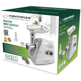 Esperanza EKM012E Vleesmolen 3-in-1 (Grijs, 600W, RVS)