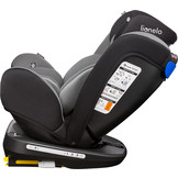 Lionelo Bastiaan Autostoel (Zwart-grijs, Isofix, 360°, 0-36 kg)