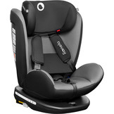 Lionelo Bastiaan Autostoel (Zwart-grijs, Isofix, 360°, 0-36 kg)