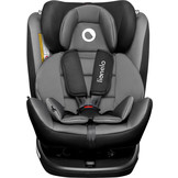 Lionelo Bastiaan Autostoel (Zwart-grijs, Isofix, 360°, 0-36 kg)