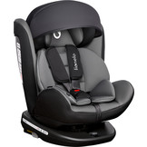 Lionelo Bastiaan Autostoel (Zwart-grijs, Isofix, 360°, 0-36 kg)