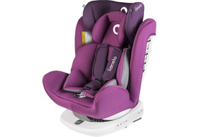 Lionelo Bastiaan Autostoel (Paars, Isofix, 360°, 0-36 kg)