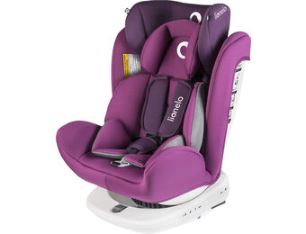 Lionelo Bastiaan Autostoel (Paars, Isofix, 360°, 0-36 kg)
