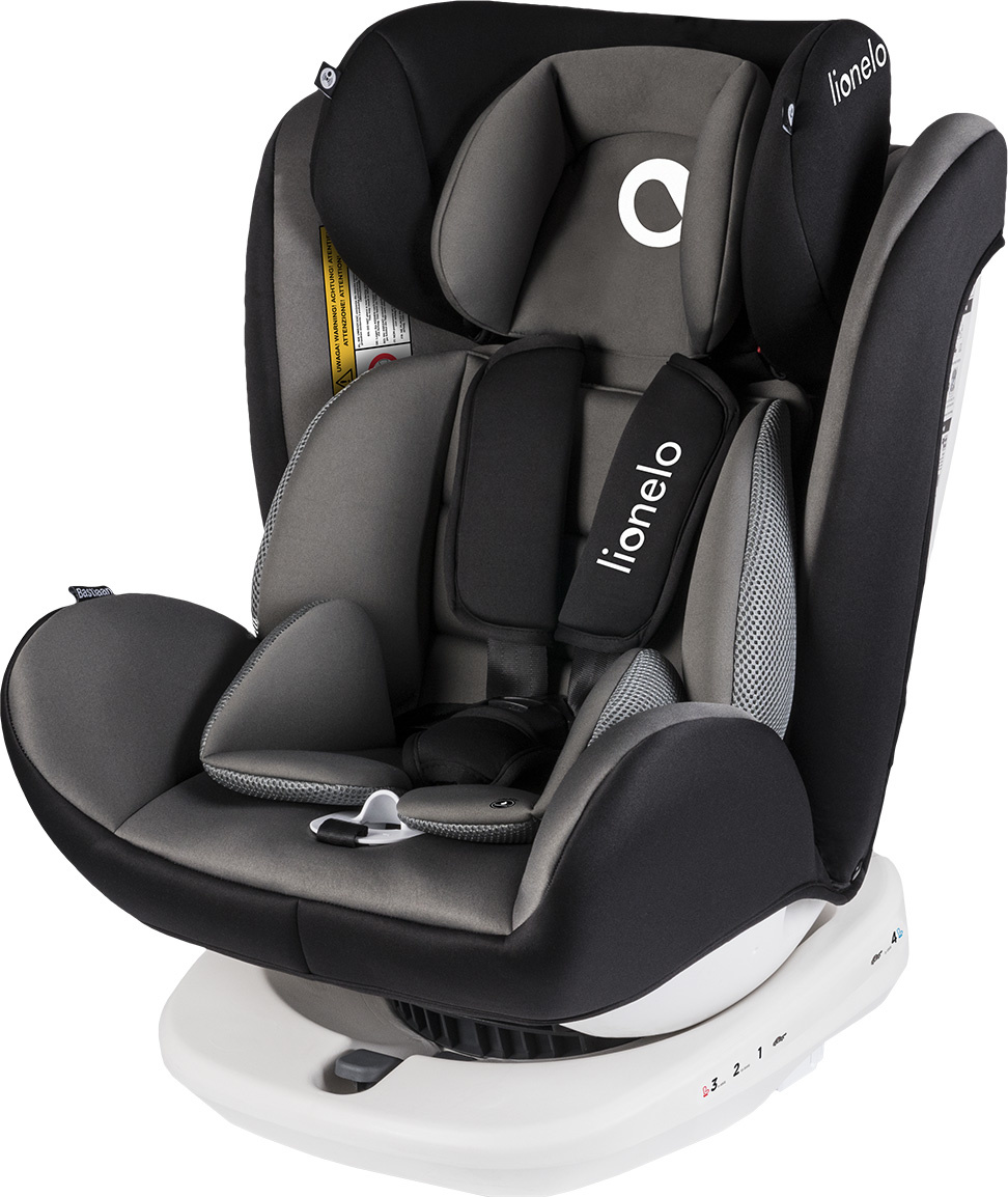 Lionelo Bastiaan Autostoel (Grijs, Isofix, 360°, 0-36 kg)