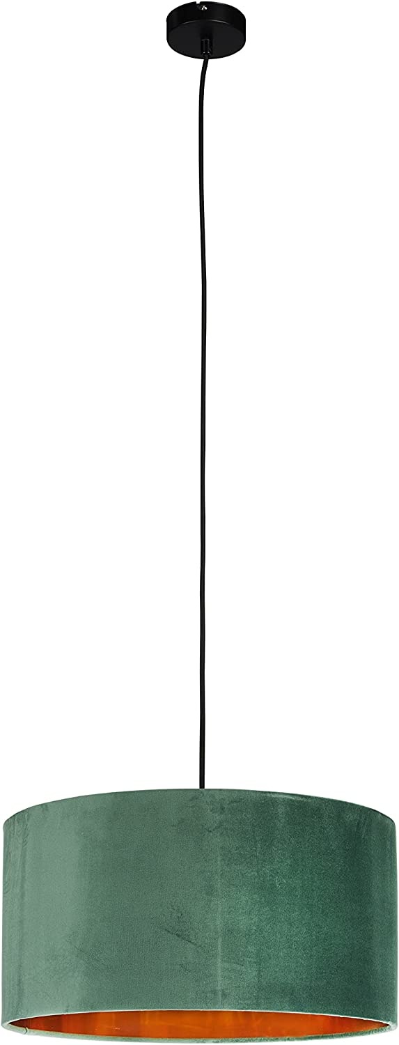 Smartwares IDE-60056 Hanglamp Fluweel Groen (Ø40 cm, E27 fitting)