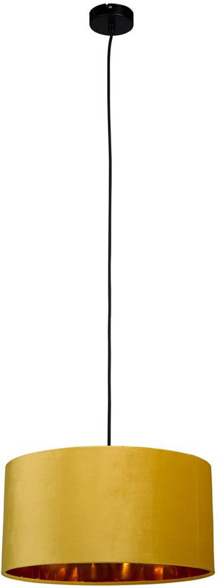Smartwares IDE-60057 Hanglamp Fluweel Geel (Ø40 cm, E27 fitting)