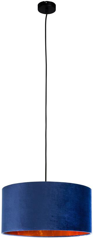 Smartwares IDE-60058 Hanglamp Fluweel Blauw (Ø40 cm, E27 fitting)