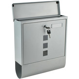 Malatec 1187 Wandbrievenbus met Krantenrol (Zilver, 2 sleutels)