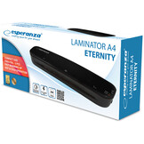 Esperanza EFL002 Lamineerapparaat A4 (Zwart, 250 min, Met 5 lamineerhoezen)