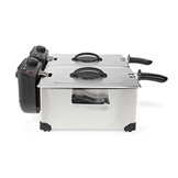 Nedis KADF601FSR Dubbele Frituurpan Aluminium (2x 3L, 3600W)